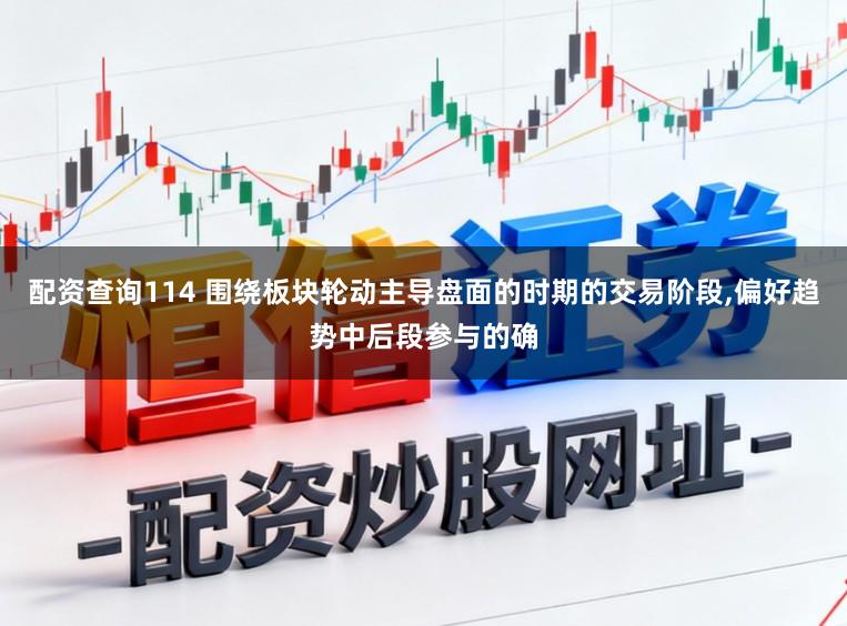 配资查询114 围绕板块轮动主导盘面的时期的交易阶段，偏好趋势中后段参与的确