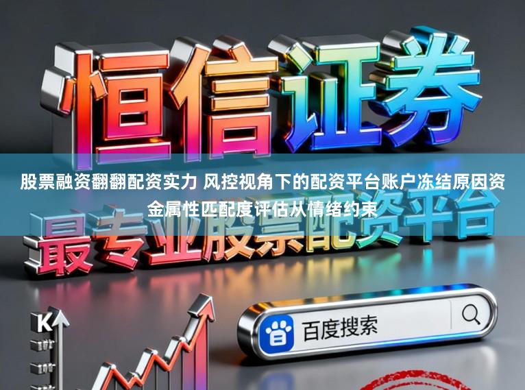 股票融资翻翻配资实力 风控视角下的配资平台账户冻结原因资金属性匹配度评估从情绪约束